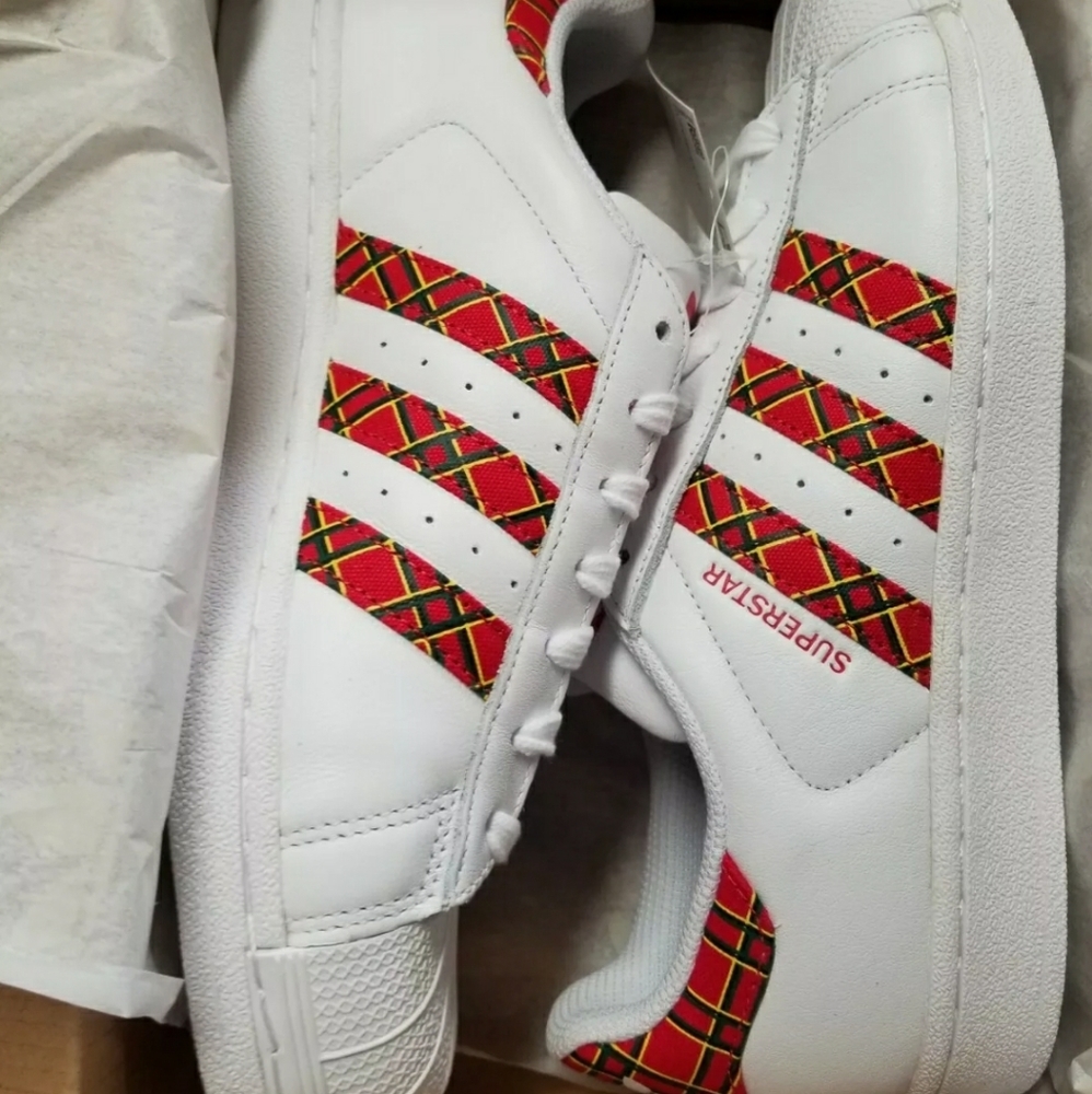 Adidas Superstar Scarlet Red Women's Shoes - Picture 9 of 11
